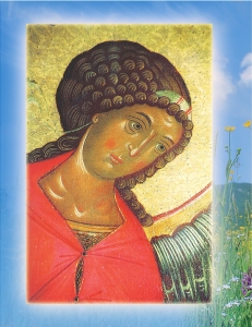 Архистратиг Михаїл із чину Моління, фраґмент. Лемківщина, с. Дальови, XV ст.